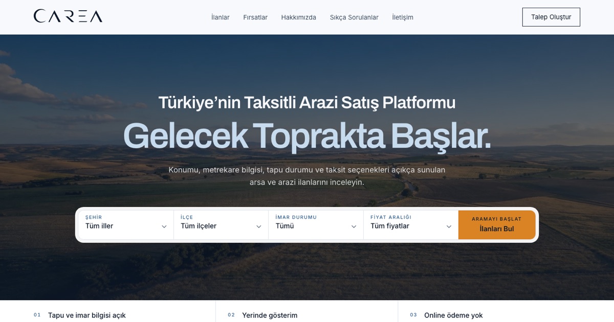 Carea ekran görüntüsü